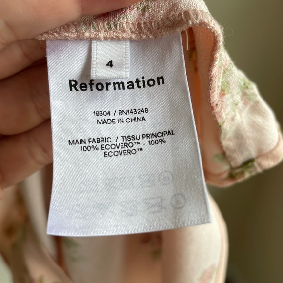 Reformation Pink Floral Midi Dress - Picture 8 of 11